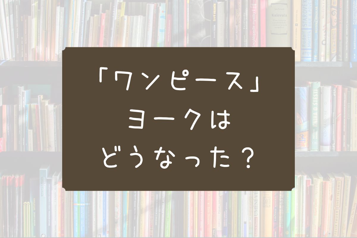 ワンピース ヨーク どうなっ た