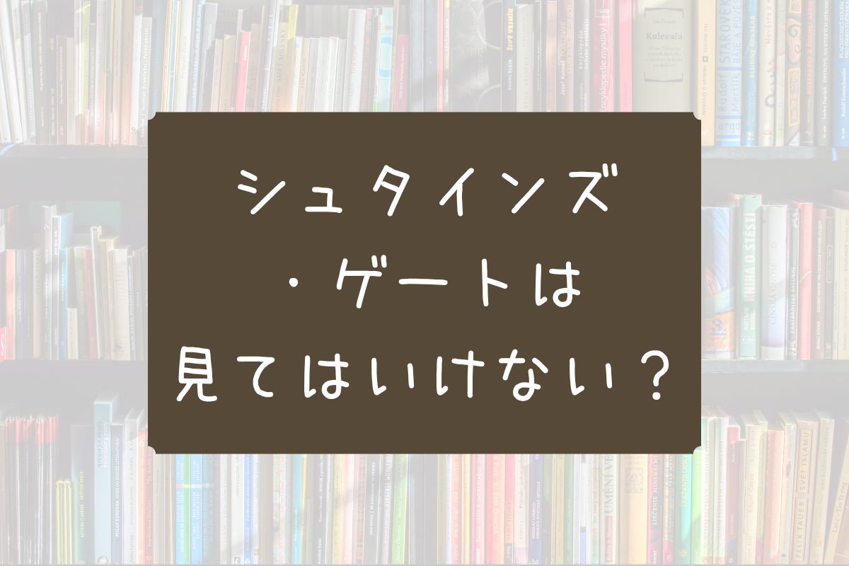 シュタインズ・ゲート 見てはいけない